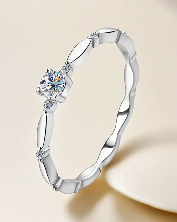 Anillo de moissanita TY de 3mm, anillo de compromiso de Plata de Ley 925 para mujeres y hombres, joyería fina, regalo para parejas, Color D con GRA 2