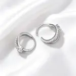 Pendientes de plata de ley 925 con moissanita para mujer, color D, corte redondo de laboratorio, aretes de moissanita, joyería de regalo, pendientes para mujer 2