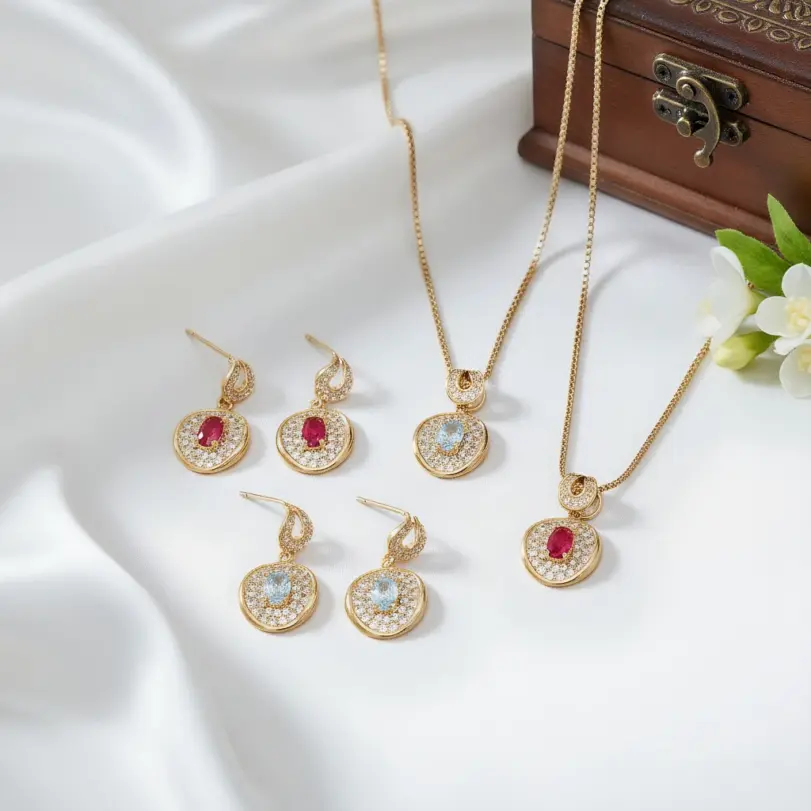 Juego de Joyería Vintage Elegante de 3 Piezas para Mujer, Collar con Cristales Rojos Brillantes, Gargantilla de Cristal, Aretes para Novia, Boda, Fiesta 1 Juego de Joyería Vintage Elegante de 3 Piezas para Mujer, Collar con Cristales Rojos Brillantes, Gargantilla de Cristal, Aretes para Novia, Boda, Fiesta 1