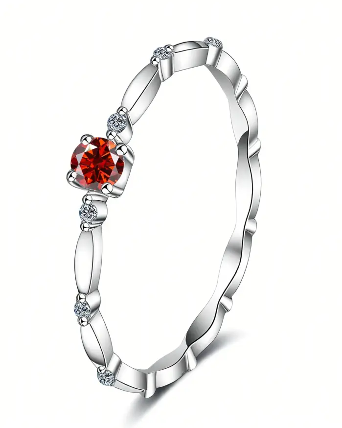 Anillo de moissanita TY de 3mm, anillo de compromiso de Plata de Ley 925 para mujeres y hombres, joyería fina, regalo para parejas, Color D con GRA 1