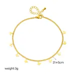DIEYURO-tobilleras de mariposa de Color dorado de acero inoxidable 316L para mujer y niña, cadena para pierna de nueva tendencia, joyería que no se decolora, regalo para fiesta 2