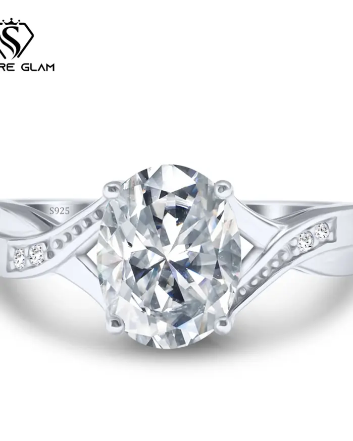 Anillo delicado de Hada de moissanita de 2 quilates, dijes para mujer, anillo de compromiso de plata pura S925, joyería fina de boda, anillos coloridos 1