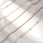 Conjunto de joyería Retro elegante para mujer, cadena de amor con cuentas redondas, uso diario dorado, pulsera de boda nupcial, regalo de fiesta, 5 uds. 4