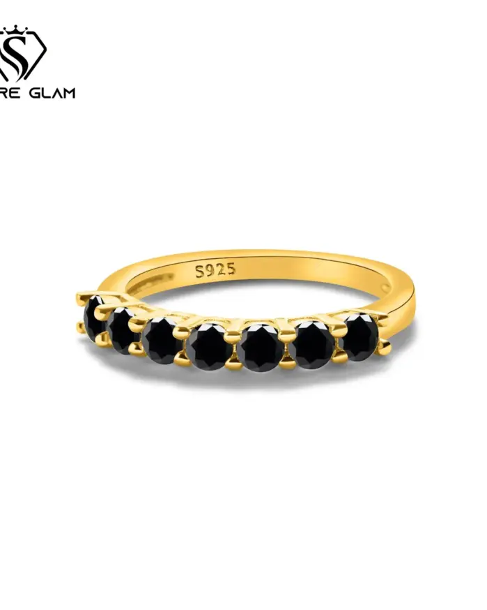 Anillo Simple redondo clásico de Plata de Ley 925 0,1 CT * 7 D Color Moissanite joyería fina anillo de mujer para boda regalo del Día de San Valentín 2