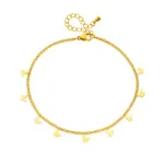 DIEYURO-tobilleras de mariposa de Color dorado de acero inoxidable 316L para mujer y niña, cadena para pierna de nueva tendencia, joyería que no se decolora, regalo para fiesta 6